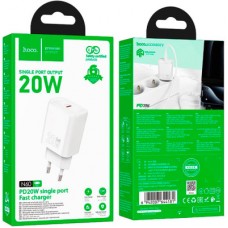 Зарядний пристрій HOCO N60 Gentle USB-C PD20W White (6942007644181) - Фото