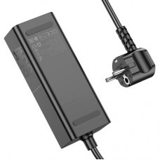 Зарядний пристрій HOCO NS4 Sharp desktop socket 2xUSB-C + USB-A PD65W Black (6942007617352) - Фото