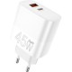 Зарядний пристрій WUW C209 1xUSB-C PD45W + 1xUSB QC3.0 18 White (WUW-C209)
