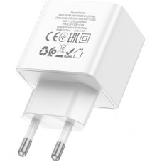 Зарядний пристрій BOROFONE BAS13A Erudite USB-C PD20 W White (6941991104862) - Фото