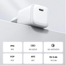 Зарядний пристрій Ugreen CD319 Nexode Mini USB-C PD30W GaN White (15326) - Фото