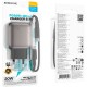 Зарядний пристрій BOROFONE BAS54A Absolute 1xUSB-C PD20W + 1xUSB QC 3.0 + cable USB-C to USB-C Black