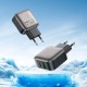 Зарядний пристрій BOROFONE BAS54A Absolute 1xUSB-C PD20W + 1xUSB QC 3.0 + cable USB-C to USB-C Black