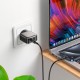 Зарядний пристрій BOROFONE BAS54A Absolute 1xUSB-C PD20W + 1xUSB QC 3.0 + cable USB-C to USB-C Black