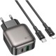 Зарядний пристрій BOROFONE BAS54A Absolute 1xUSB-C PD20W + 1xUSB QC 3.0 + cable USB-C to Lightning Black Зарядний пристрій BOROFONE BAS54A Absolute 1xUSB-C PD20W + 1xUSB QC 3.0 + cable USB-C to Lightning Black