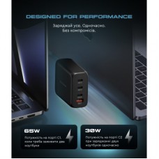 Зарядний пристрій Armorstandart ARP-131 Resolute Power USB-C 100 W GaN Black (ARM70024) Зарядний пристрій Armorstandart ARP-131 Resolute Power USB-C 100 W GaN Black (ARM70024) - Фото