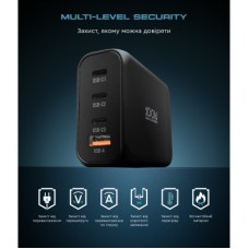 Зарядний пристрій Armorstandart ARP-131 Resolute Power USB-C 100 W GaN Black (ARM70024) Зарядний пристрій Armorstandart ARP-131 Resolute Power USB-C 100 W GaN Black (ARM70024) - Фото