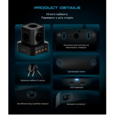 Зарядное устройство Armorstandart ARP-544 Resolute Power USB-C 100W GaN 2m Black (ARM73177) Зарядное устройство Armorstandart ARP-544 Resolute Power USB-C 100W GaN 2m Black (ARM73177) - Фото
