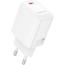 Зарядний пристрій BOROFONE BN26 Fuente USB-C PD20W White (6941991120237) - Фото