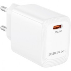 Зарядний пристрій BOROFONE BN26 Fuente USB-C PD20W White (6941991120237) - Фото
