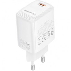 Зарядний пристрій BOROFONE BN26 Fuente USB-C PD20W White (6941991120237) - Фото