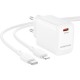 Зарядний пристрій BOROFONE BN26 Fuente USB-C PD20W + cable USB-C to Lightning White (6941991120244)