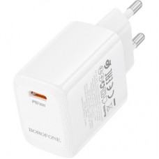 Зарядний пристрій BOROFONE BN28 Fuente USB-C PD30W White (6941991120299) - Фото