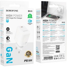 Зарядний пристрій BOROFONE BN28 Fuente USB-C PD30W White (6941991120299) - Фото
