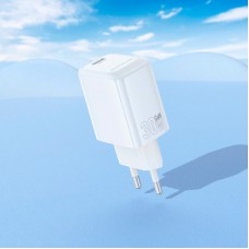 Зарядний пристрій BOROFONE BN28 Fuente USB-C PD30W White (6941991120299) - Фото