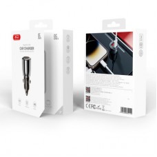 Зарядний пристрій XO CC58 USB-C PD65W + USB-A 30 W Gray (CC58_Tarnish) - Фото