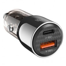 Зарядний пристрій XO CC58 USB-C PD65W + USB-A 30 W Gray (CC58_Tarnish) - Фото