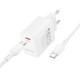 Зарядний пристрій BOROFONE BN28 Fuente USB-C PD30W + cable USB-C to USB-C White (6941991120312)