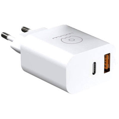 Зарядний пристрій WUW C172 1xUSB-C PD20W + 1xUSB QC3.0 18 W Black (6972573335381)