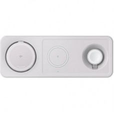 Зарядное устройство Anker MagGo Wireless Charging Station 15W 3-in-1 Pad White (B25M1321) - Фото