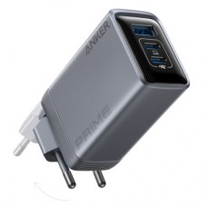 Зарядний пристрій Anker GaNPrime 100 W 2xUSB-C PD + 1xUSB-A Foldable Silver (A2688341) - Фото