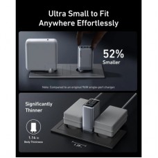 Зарядний пристрій Anker GaNPrime 100 W 2xUSB-C PD + 1xUSB-A Foldable Silver (A2688341) - Фото