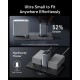 Зарядний пристрій Anker GaNPrime 100 W 2xUSB-C PD + 1xUSB-A Foldable Silver (A2688341)