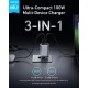 Зарядний пристрій Anker GaNPrime 100 W 2xUSB-C PD + 1xUSB-A Foldable Silver (A2688341)