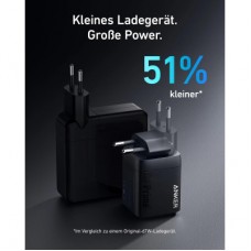Зарядний пристрій Anker GaNPrime 67 W 2xUSB-C PD + 1xUSB-A Black (A2669313) - Фото