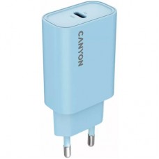 Зарядний пристрій Canyon 30CL OnCharge USB-C PD30W Light Blue (CNE-CHA30CLLBL) - Фото