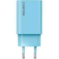 Зарядний пристрій Canyon 30CL OnCharge USB-C PD30W Light Blue (CNE-CHA30CLLBL) - Фото