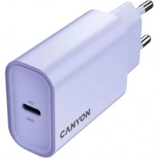 Зарядний пристрій Canyon 30CL OnCharge USB-C PD30W Purple (CNE-CHA30CLPU) - Фото