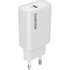 Зарядний пристрій Canyon 30CL OnCharge USB-C PD30W White (CNE-CHA30CLW) - Фото