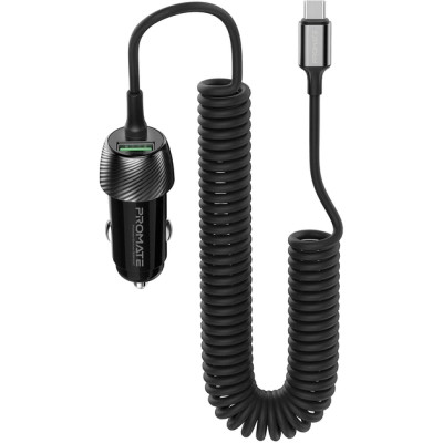 Зарядний пристрій Promate powerdrive-33pdc + cable USB-C black (powerdrive-33pdc.black)
