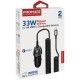 Зарядний пристрій Promate powerdrive-33pdc + cable USB-C black (powerdrive-33pdc.black)