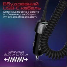 Зарядний пристрій Promate powerdrive-33pdc + cable USB-C black (powerdrive-33pdc.black) - Фото
