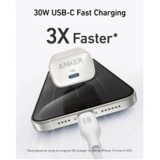 Зарядний пристрій Anker PowerPort 511 Nano IV 30 W USB-C White (A2337G21) - Фото