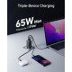 Зарядний пристрій Anker PowerPort 735 GaNPrime 65 W 2xUSB-C PD + 1xUSB-A PIQ PPS/DPDS (A2668311)