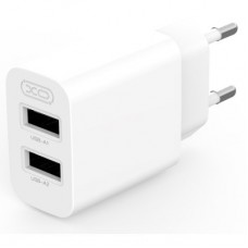 Зарядний пристрій XO L109 12 W 2xUSB-A White (L109_White) - Фото