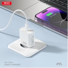 Зарядний пристрій XO L126 20 W USB-C PD White (L126_White) - Фото
