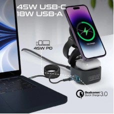 Зарядное устройство Promate wireless charger rubix-65w black (rubix-65w.black) - Фото