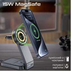Зарядний пристрій Promate wireless charger transfold (traansfold) - Фото