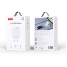 Зарядний пристрій XO L138 48 W USB-C PD30W + USB-A QC18 White (L138_White) - Фото