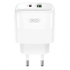 Зарядний пристрій XO L138 48 W USB-C PD30W + USB-A QC18 White (L138_White) - Фото