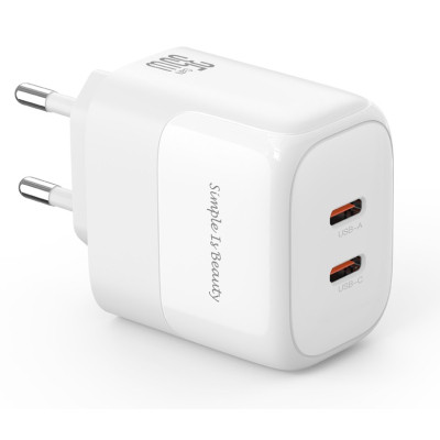 Зарядное устройство XO L140 35W 2xUSB-C PD White (L140_White)