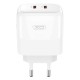 Зарядное устройство XO L140 35W 2xUSB-C PD White (L140_White) Зарядное устройство XO L140 35W 2xUSB-C PD White (L140_White)