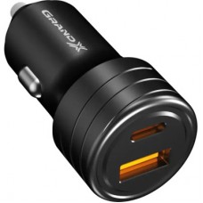 Зарядний пристрій Grand-X CH-30B 30 W 1xUSB + 1xUSB-C PD + QC 3.0 AFC FCP SCP VOOC Black (CH-30B) - Фото
