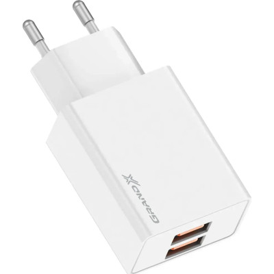Зарядний пристрій Grand-X CH-15W 2xUSB 10.5 W Black (CH-15W)