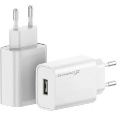 Зарядное устройство Grand-X CH-550W Quick Charge USB QC3.0 Black (CH-550W)