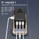 Зарядний пристрій Promate tripmate-gan160 3xUSB-C PD + USB-A QC 160 W GaN Black (tripmate-gan160)